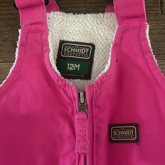 CE Schmidt Pink coveralls snow pants for TODDLER - Picture 2 of 5
